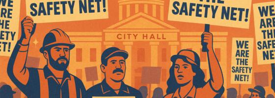 A massive two-day strike shuts down key services in LA County