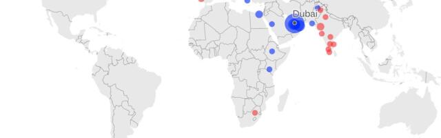MAPPED: 65 planes were diverted as a drone strike caused flight chaos at Dubai Airport once again