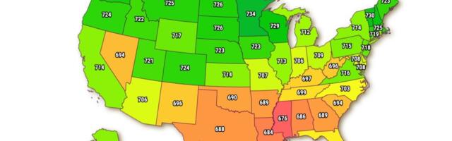 714 is typical Californian’s credit score. How does that rank?