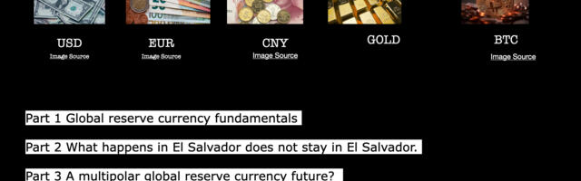 Part 1 Global reserve currency fundamentals