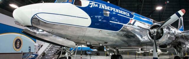See inside Harry Truman's historic Air Force One plane featuring a stateroom and a cartoon eagle paint job