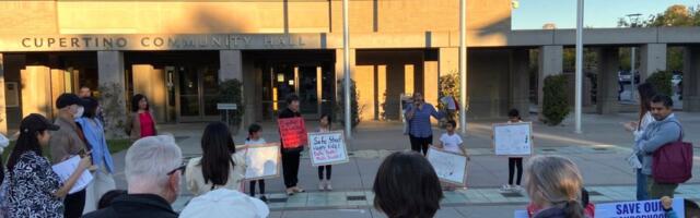 Cupertino residents rally against potential high-rise building near local school