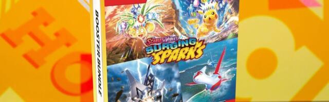 Save almost $12 on the Pokémon TCG Surging Sparks Booster Bundle when you skip Amazon