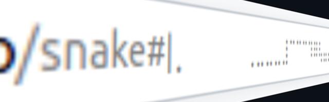 Classic Snake game now playable in your browser URL address bar — JavaScript remake uses Unicode Braille characters to render the game