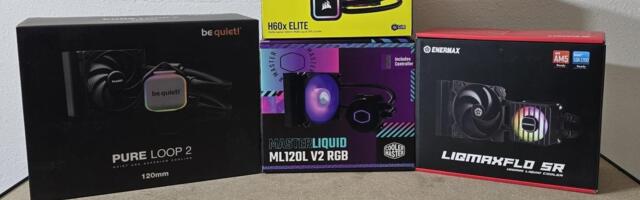 120mm AIO Roundup: Testing Be Quiet, Corsair, Cooler Master, and Enermax models
