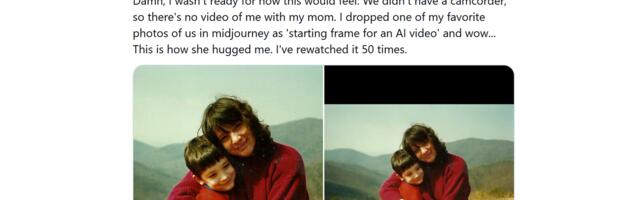 This touching viral AI video of Reddit co-founder Alexis Ohanian’s mom hugging him is also sparking a fiery debate