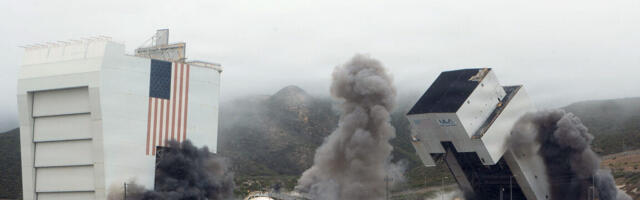 Towers once planned for California shuttle launches leveled for SpaceX rockets