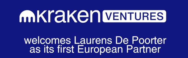 Laurens De Poorter named as Kraken Ventures’ first European Partner