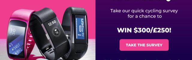 Keen cyclist? Take our survey for a chance to win a $300 / £250 Amazon voucher