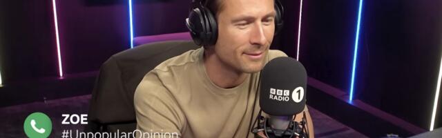 Glen Powell reacting to unpopular opinions from radio callers is a fun watch
