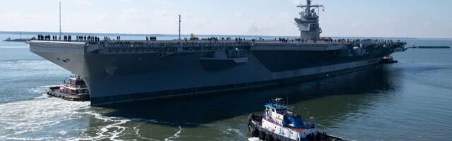 The US Navy's next Ford-class supercarrier is setting sail for a new test at sea