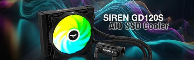 Teamgroup Releases the T-Force Siren GD120S AIO liquid cooler for PCIe 5.0 M.2 SSDs