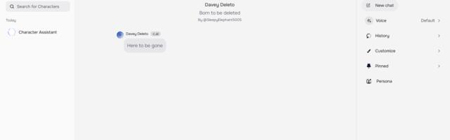 How to delete a character from Character AI