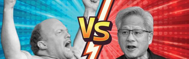 Choose Your Fighter: Nvidia CEO and Jim Cramer Offer Dueling Visions of AI’s Future