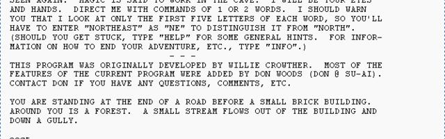 [Перевод] Возникновение компьютерных игр, часть I: адвенчуры