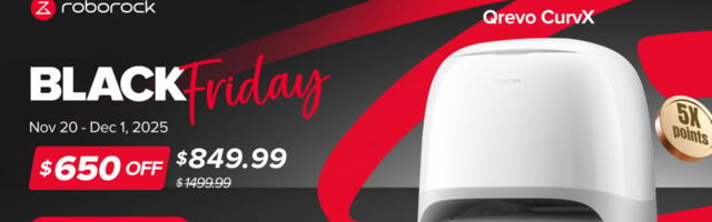 Roborock Drops Major Black Friday Deal, Now Selling Latest Qrevo CurvX Robot Vacuum for 43% Off