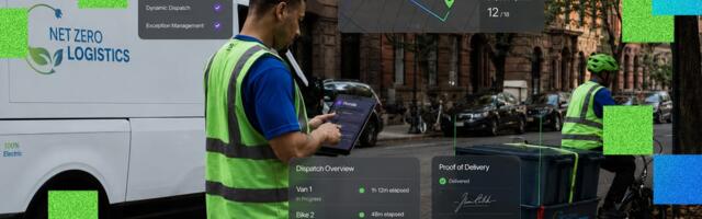 A logistics company uses AI to reduce its delivery routes by half and save time on package sorting