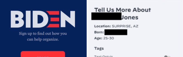 A bug in Joe Biden’s campaign app gave anyone access to millions of voter files