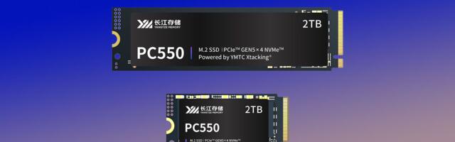 Chinese SSD maker YMTC lists first commercial PCIe 5.0 SSD as worldwide shortage intensifies — Xtacking 4.0 NAND powers speeds of up to 10,500 MB/s