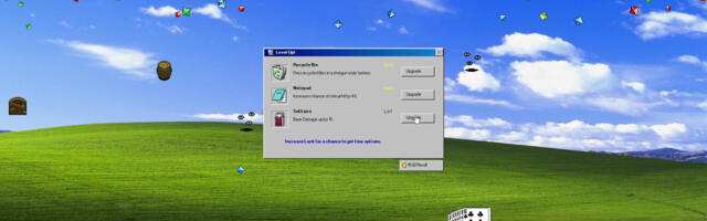 Desktop Survivors 98 – It’s Vampire Survivors but with your cursor and icons