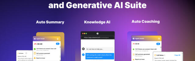 Observe.ai unveils 30-billion-parameter contact center LLM and a generative AI product suite