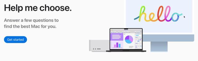 Apple Launches 'Help Me Choose' Website for Finding the Right Mac