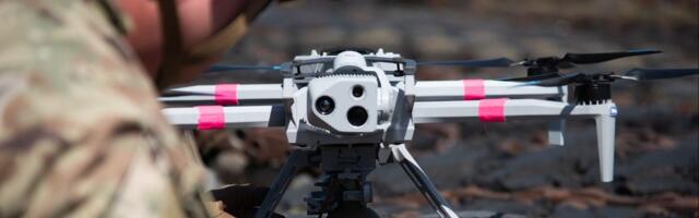 Video captures the US Army's first-ever test of grenade-dropping drones. They bombed vehicle targets.