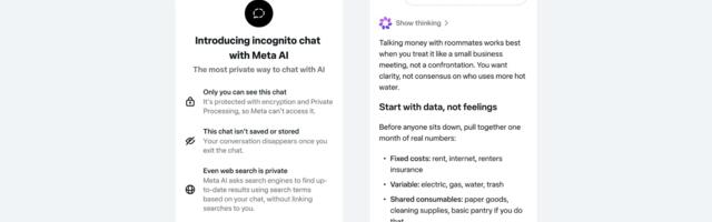 Meta AI App Gets 'Incognito Chat' as OpenAI Faces Lawsuits Over Stored Chat Logs