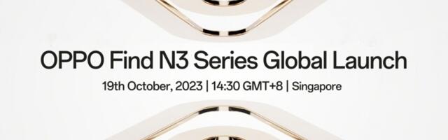 Oppo Find N3 series global launch is scheduled for October 19
