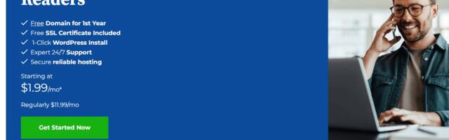 New Site? No worries! Get Bluehost starter plans from only $1.99/month