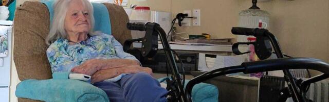 We couldn't afford to pay for my mom's dementia assisted living anymore. She moved into a tiny house next door to me.