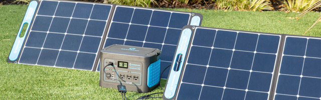 This portable battery station and solar panel are the power backup every homeowner needs at almost $500 off