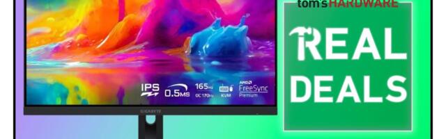 Pick up this amazing Gigabyte 1440p monitor with 165Hz refresh and built-in KVM for only $199