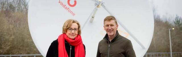 Vodafone does the first video call over satellite that uses a regular cellphone