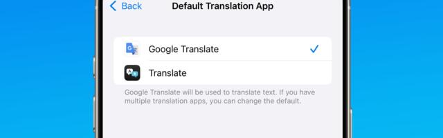 Google Translate Now Available as Default Translation App on iPhone and iPad