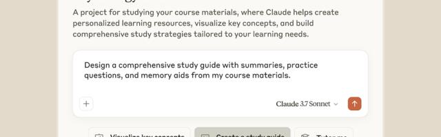 Claude goes to college and wants to be your study buddy