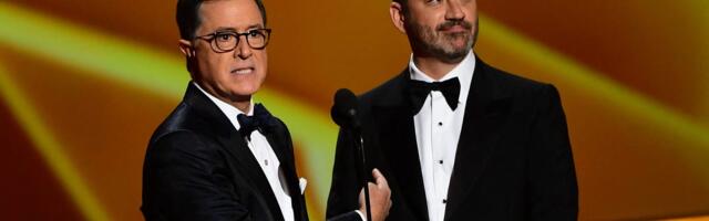 Kimmel told Colbert he got ABC's call pulling his show when his guests were already seated