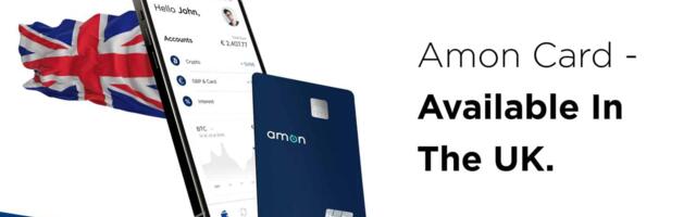 Amon launches UK debit card for spending cryptocurrency earnings