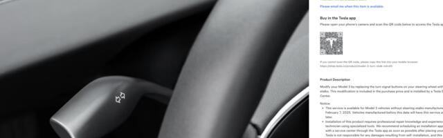 Tesla will sell you back the turn signal stalk it removed from the Model 3