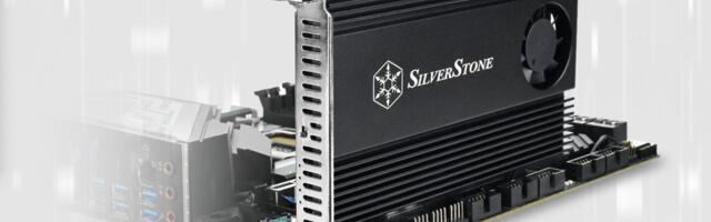Silverstone supports four NVMe M.2 SSDs in a single-slot PCIe card