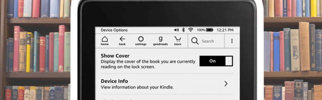 Hell yeah, the Kindle lock screen can now display book covers