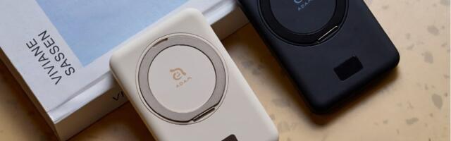 Stay charged on the go for $60 with this compact power bank and built-in stand