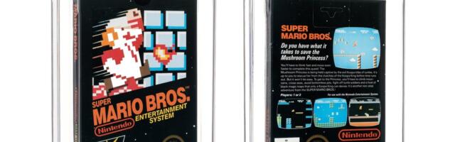 A rare sticker-sealed copy of Super Mario Bros. just sold for $3 million