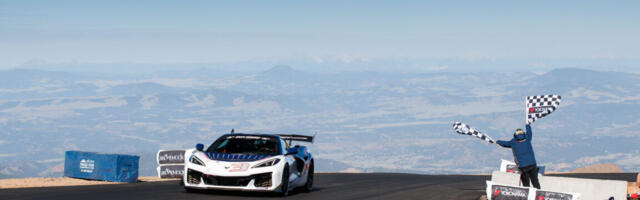 1,250 hp hybrid Corvette shatters the Pikes Peak production record