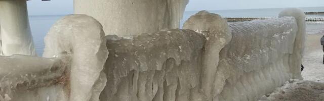 Зеленоградск в ледяном плену