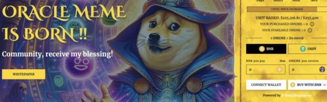 ORACLE MEME Coin Presale Achieves $208,000 Milestone in Minutes