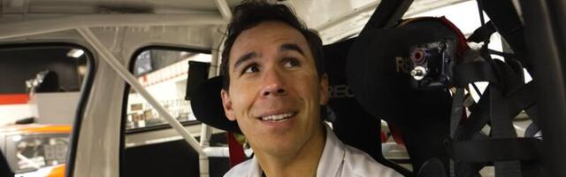 Race car driver with paraplegia tests out new hand control system