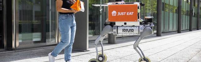 Just Eat Takeaway.com partners with RIVR to pilot stair-climbing Physical AI food delivery robots in Zürich