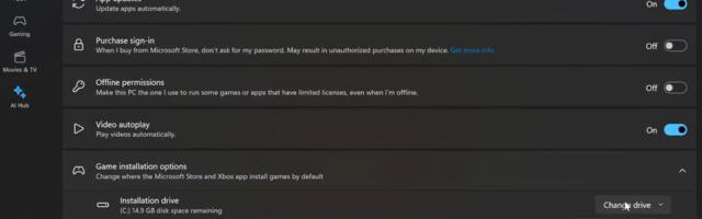 Microsoft Store Finally Lets You Pick Game Install Location