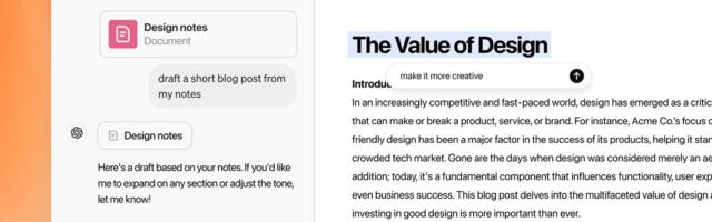 ChatGPT’s ‘canvas’ interface makes it easier to write and code